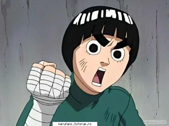 Rock Lee - Da , Gai il vede pe Lee , ca pe el in copilarie - Naruto